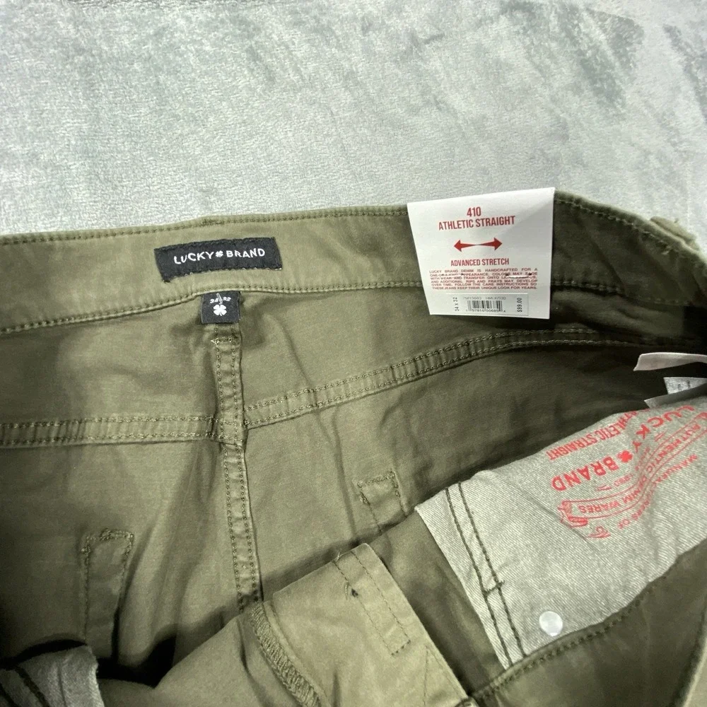 Lucky Brand Men's Slim Straight Jeans Olive Green